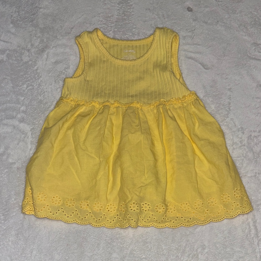 MGeorge Yellow Sleeveless Dress baby girl clothing